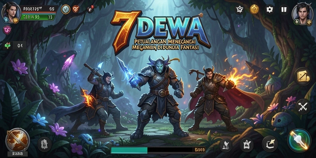 Gameplay menakjubkan di dunia fantasi 7DEWA.