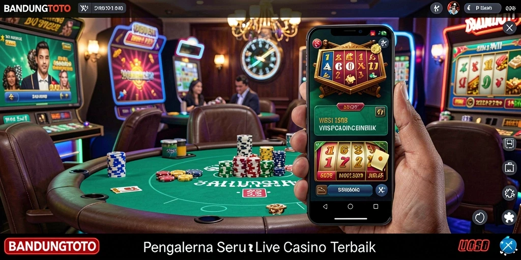 Tampilan gameplay intens dari BANDUNGTOTO dalam Live Casino.