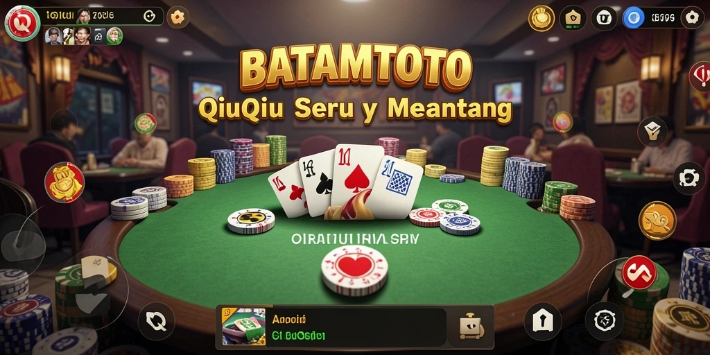 Gameplay menarik dalam permainan QiuQiu yang seru.