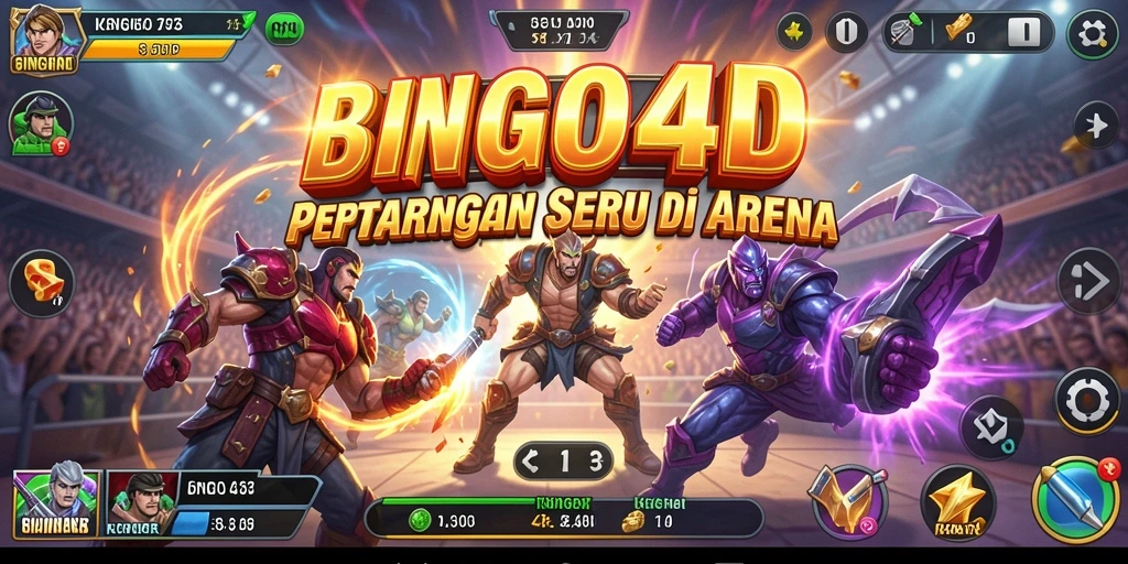 Tampilan pertarungan seru dalam BINGO4D yang mendebarkan.