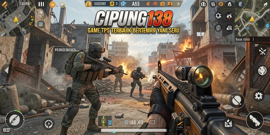 Screenshot dari gameplay intens di CIPUNG138 yang menunjukkan aksi pertempuran.