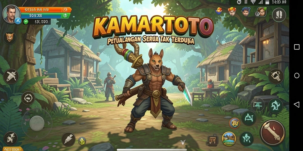 Tampilan gameplay KAMARTOTO yang menegangkan dan penuh petualangan.