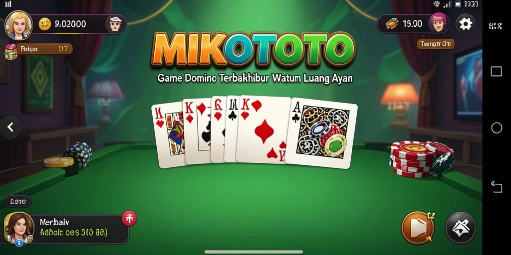 Tampilan gameplay Domino yang seru dan interaktif di MIKOTOTO.