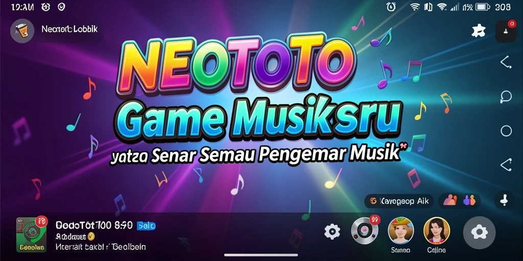 Tampilan menakjubkan dari gameplay musik NEOTOTO.