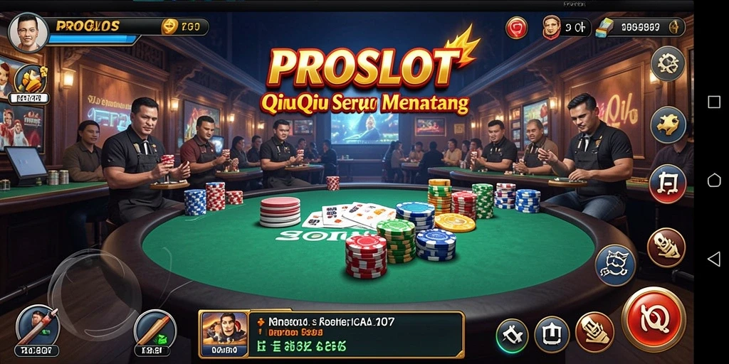 Gameplay QiuQiu seru dengan tampilan yang memikat.