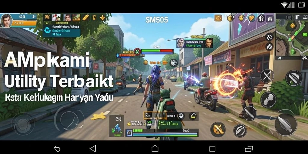Screenshot SM605 menampilkan antarmuka aplikasi Utility yang intuitif dan menarik.