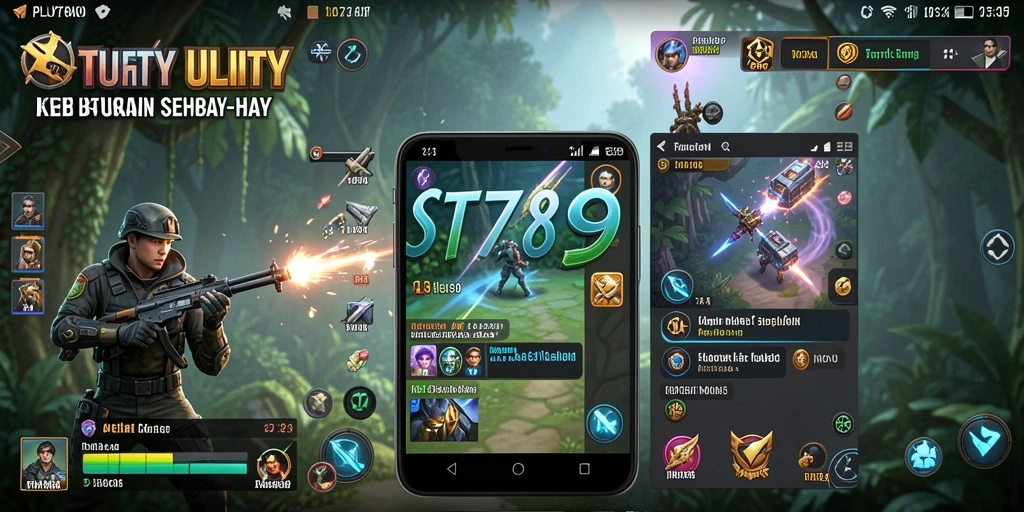 Screenshot ST789 yang menunjukkan fitur utama aplikasi Utility yang efisien.