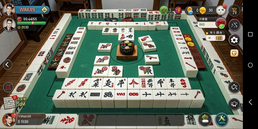 Tampilan gameplay Mahjong yang menarik di WAK89.