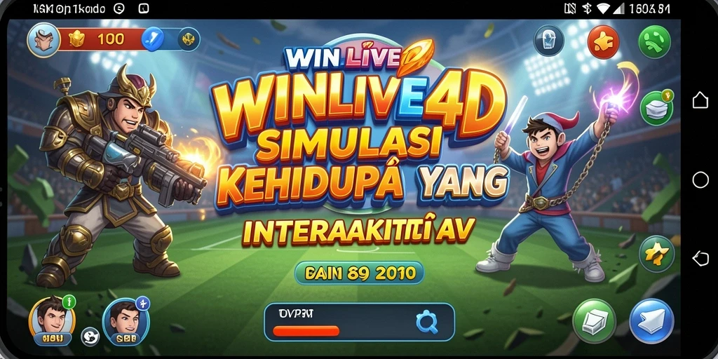 Tampilan gameplay WINLIVE4D yang menarik dan interaktif.
