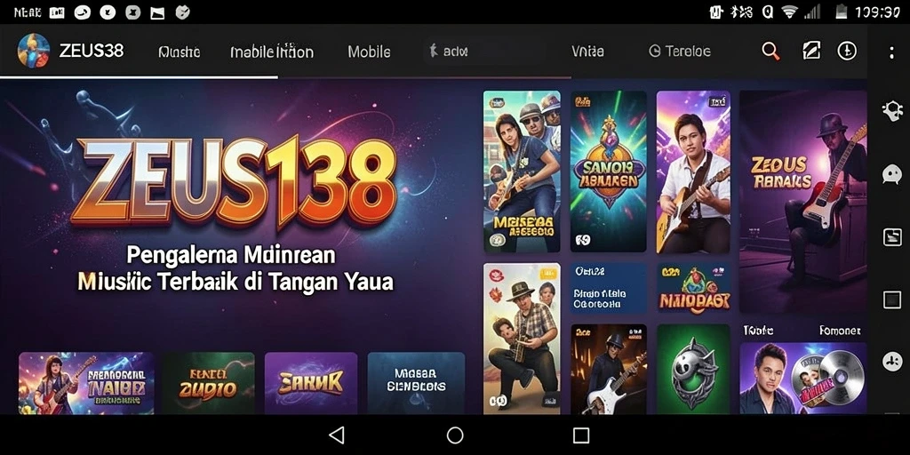 Tampilan menarik dari gameplay musik di ZEUS138.